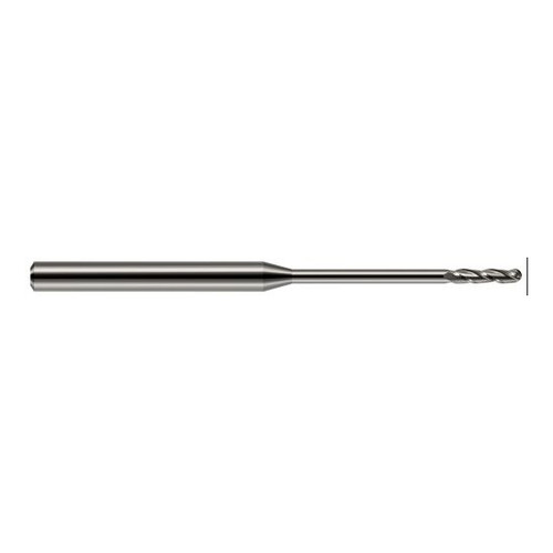 Harvey Tool 13865 | 0.0650" Diameter x 0.5000" LOC x 1/8" Shank x 2-1/2" OAL Uncoated Carbide Miniature Ball Deburring End Mill