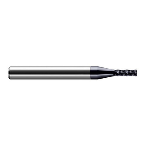 Harvey Tool 36240-C3 | 1/4" Diameter x 1/4" Shank x 3/4" LOC x 2-1/2" OAL 0.0400" Radius AlTiN Coated Carbide Corner Radius End Mill