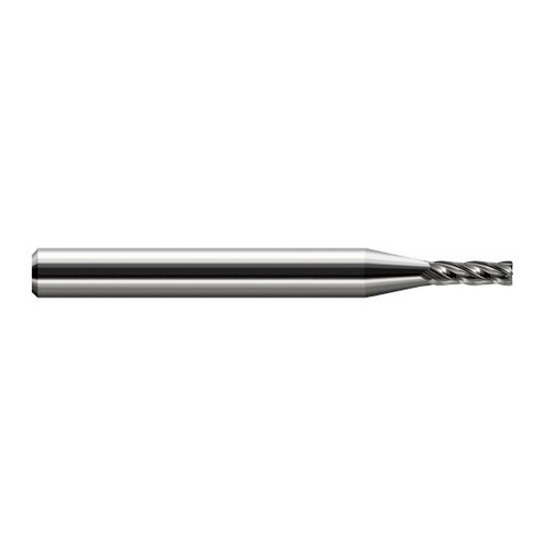 Harvey Tool 28199 | 0.1000" Diameter x 1/8" Shank x  LOC x 1-1/2" OAL 0.0150" Radius Uncoated Carbide Corner Radius End Mill