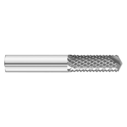 Fullerton Tool 26253 | 1/4" Diameter 3/4" Length of Cut Drill Point End Diamond Pattern Router