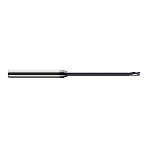 Harvey Tool 939378-C3 | 5/64" Diameter x 1/8" Shank x  LOC x 2-1/2" OAL 0.0150" Radius AlTiN Coated Carbide Corner Radius End Mill
