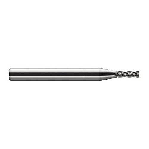 Harvey Tool 72051 | 0.051" Diameter x 0.125" Shank x 0.153" LOC x 1.500" OAL 2 Flute Uncoated Carbide Square End Mill