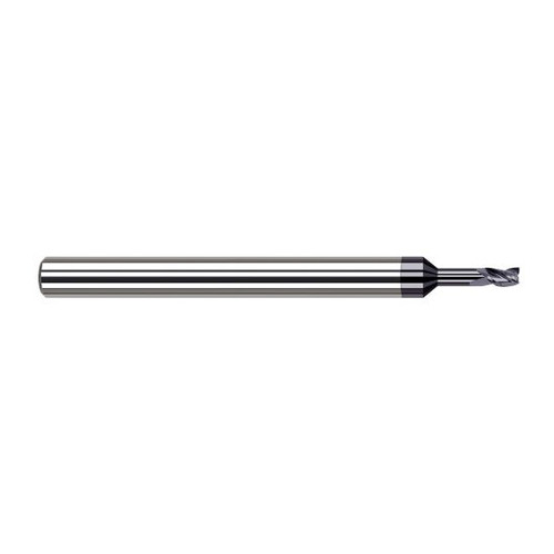 Harvey Tool 945515-C3 | 1/64" Diameter x 1/8" Shank x 0.022" LOC x 2-1/2" OAL x 3 Flute AlTiN Coated Carbide Square End Mill