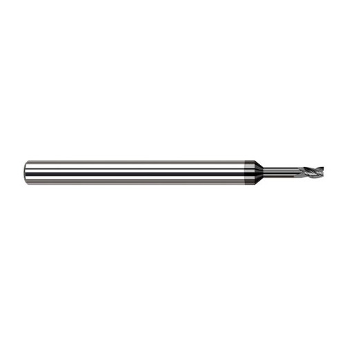 Harvey Tool 33220-C4 | 0.0200" Diameter x 1/8" Shank x  LOC x 2-1/2" OAL 3FL Amorphous Diamond Coated Carbide Square End Mill