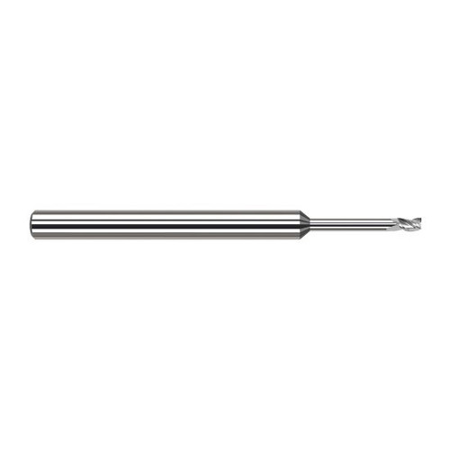 Harvey Tool 34613 | 0.0130" Diameter x 1/8" Shank x  LOC x 2-1/2" OAL 3FL Uncoated Carbide Square End Mill