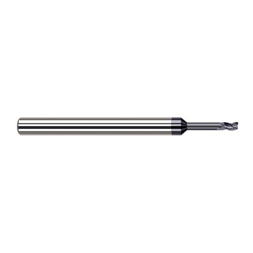 Harvey Tool 937030-C3 | 0.0300" Diameter x 1/8" Shank x  LOC x 2-1/2" OAL 3FL AlTiN Coated Carbide Square End Mill