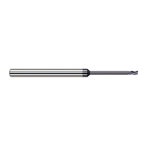 Harvey Tool 35425-C3 | 0.0250" Diameter x 1/8" Shank x  LOC x 2-1/2" OAL 3FL AlTiN Coated Carbide Square End Mill