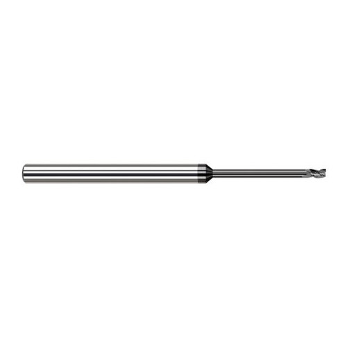 Harvey Tool 35425-C4 | 0.0250" Diameter x 1/8" Shank x  LOC x 2-1/2" OAL 3FL Amorphous Diamond Coated Carbide Square End Mill Harvey Tool 35425-C4 | 0.0250" Diameter x 1/8" Shank x  LOC x 2-1/2" OAL 3FL Amorphous Diamond Coated Carbide Square End Mill