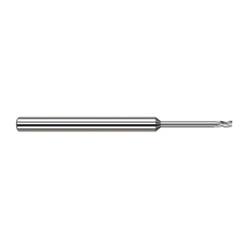 Harvey Tool 982135 | 0.0350" Diameter x 1/8" Shank x  LOC x 2-1/2" OAL 3FL Uncoated Carbide Square End Mill