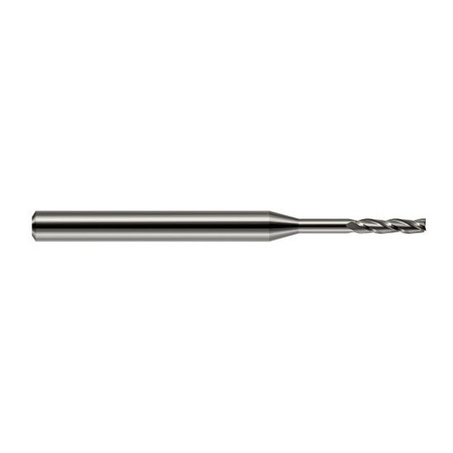 Harvey Tool 876693 | 3/32" Diameter x 1/8" Shank x 1/2" LOC x 2-1/2" OAL 3FL Uncoated Carbide Square End Mill Harvey Tool 876693 | 3/32" Diameter x 1/8" Shank x 1/2" LOC x 2-1/2" OAL 3FL Uncoated Carbide Square End Mill