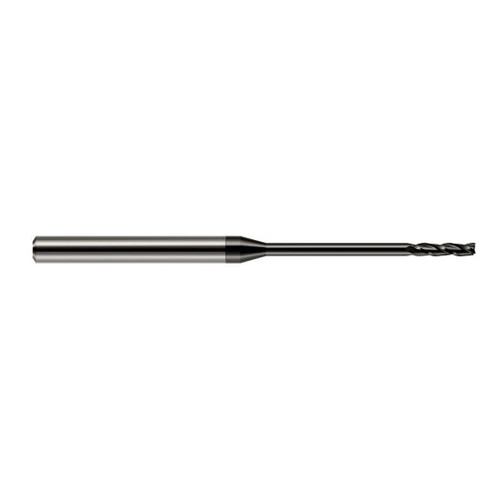 Harvey Tool 10085 | 0.0850" Diameter x 1/8" Shank x 3/4" LOC x 2-1/2" OAL 3FL Amorphous Diamond Coated Carbide Square End Mill