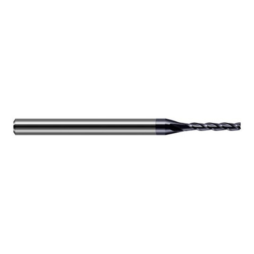 Harvey Tool 12710-C3 | 0.0100" Diameter x 1/8" Shank x  LOC x 2-1/2" OAL 3FL AlTiN Coated Carbide Square End Mill