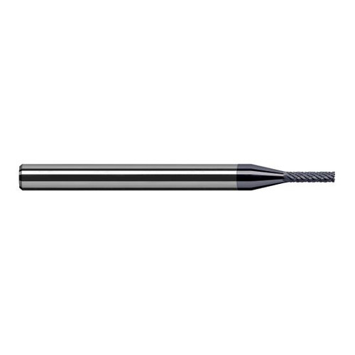 Harvey Tool 60793-C3 | 3/32" Diameter x 1/8" Shank x 0.279" LOC x 2-1/2" OAL 12 RH Teeth 6 LH Teeth AlTiN Coated Carbide Square End Mill