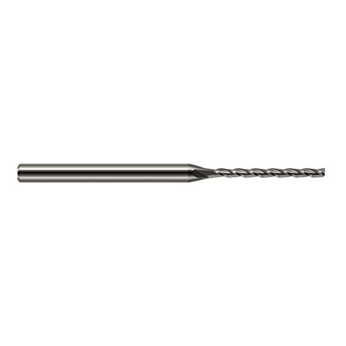 Harvey Tool 34993 | 3/32" Diameter x 1/8" Shank x 1-1/8" LOC x 2-1/2" OAL 3FL Uncoated Carbide Square End Mill
