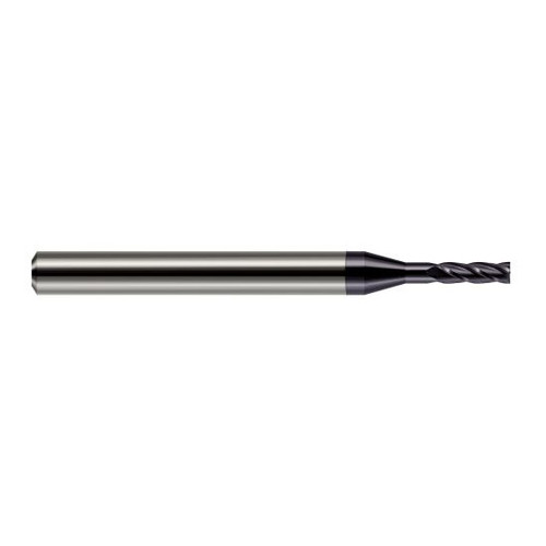 Harvey Tool 944612-C3 | 3/16" Diameter x 3/16" Shank x 9/16" LOC x 2" OAL 2FL AlTiN Coated Carbide Square End Mill