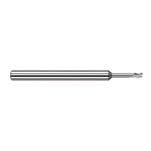 Harvey Tool 937116 | 1/4" Diameter x 1/4" Shank x 3/8" LOC x 4" OAL 3FL Uncoated Carbide Square End Mill