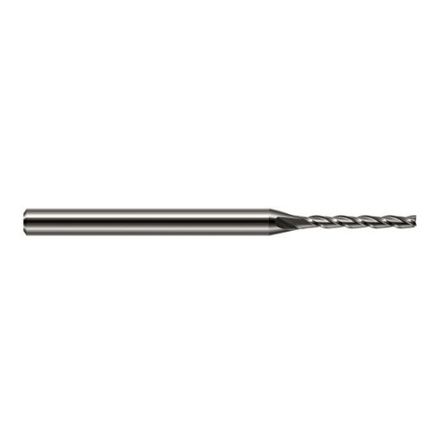 Harvey Tool 33716 | 1/4" Diameter x 1/4" Shank x 2" LOC x 4" OAL 4FL Uncoated Carbide Square End Mill