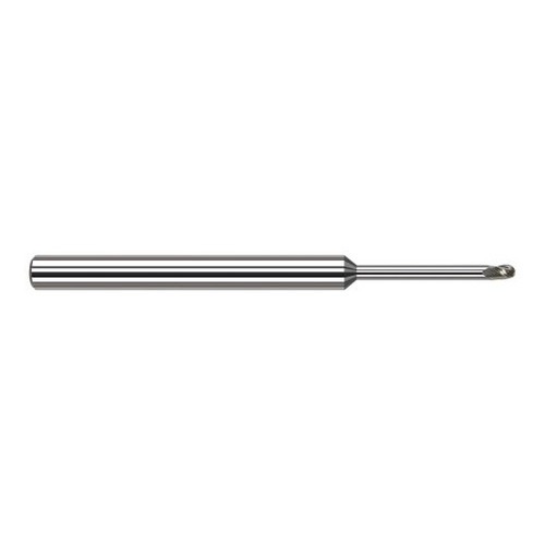 Harvey Tool 925193 | 3/32" Diameter x 1/8" Shank x 0.1390" LOC x 2-1/2" OAL 3FL Uncoated Carbide Ball End Mill