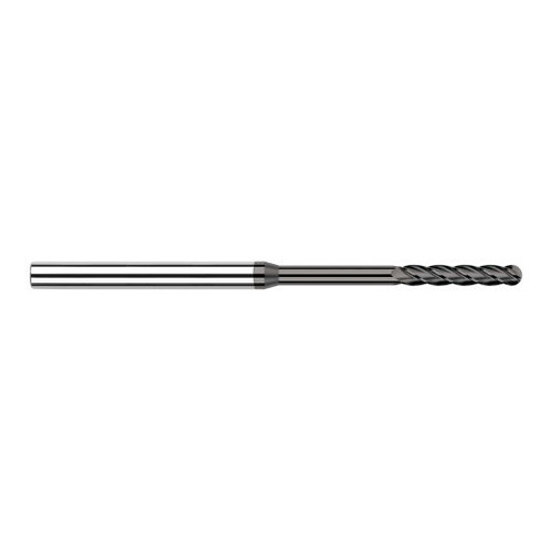 Harvey Tool 36616 | 1/4" Diameter x 1/4" Shank x 1-1/4" LOC x 4" OAL 4FL CVD Diamond Coated Carbide Ball End Mill