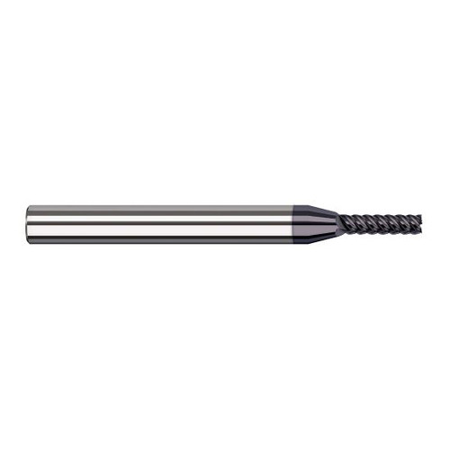 Harvey Tool 890216-C6 | 1/4" Diameter x 1/4" Shank x 1" LOC x 4" OAL 7FL AlTiN Nano Coated Carbide Single End Mill for Exotic Alloys