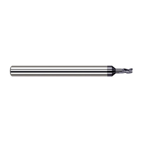 Harvey Tool 940531-C6 | 1/32" Diameter x 1/8" Shank x 3/64" LOC x 1-1/2" OAL 3FL AlTiN Nano Coated Carbide Single End Mill for Exotic Alloys