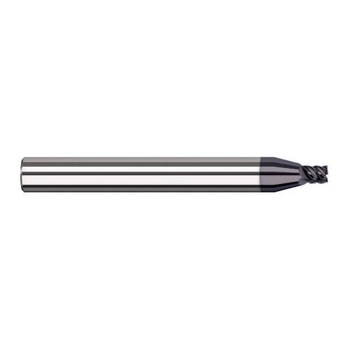 Harvey Tool 946193-C6 | 3/32" Diameter x 1/8" Shank x 9/64" LOC x 1-1/2" OAL 7FL AlTiN Nano Coated Carbide Single End Mill for Exotic Alloys