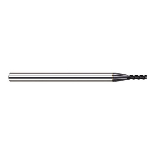 Harvey Tool 967060-C6 | 0.0600" Diameter x 1/8" Shank x 0.1800" LOC x 1-1/2" OAL 3FL AlTiN Nano Coated Carbide Single End Mill for Exotic Alloys