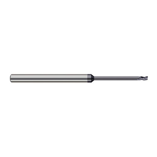Harvey Tool 901331-C6 | 1/32" Diameter x 1/8" Shank x 3/64" LOC x 2-1/2" OAL 3FL AlTiN Nano Coated Carbide Single End Mill for Exotic Alloys