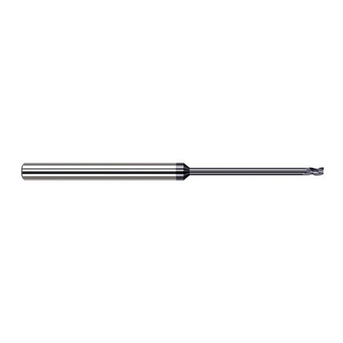 Harvey Tool 851562-C6 | 1/16" Diameter x 1/8" Shank x 3/32" LOC x 2-1/2" OAL 3FL AlTiN Nano Coated Carbide Single End Mill for Exotic Alloys