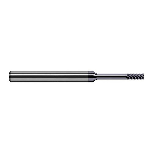Harvey Tool 962210-C6 | 5/32" Diameter x 3/16" Shank x 0.4700" LOC x 3" OAL 7FL AlTiN Nano Coated Carbide Single End Mill for Exotic Alloys