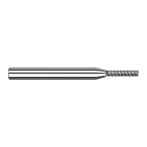 Harvey Tool 66720 | 0.0200" Diameter x 1/8" Shank x 0.1000" LOC x 2-1/2" OAL 4FL Uncoated Carbide Single End Mill