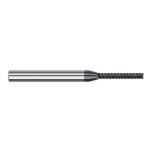 Harvey Tool 62878-C6 | 5/64" Diameter x 1/8" Shank x 5/8" LOC x 2-1/2" OAL 5FL AlTiN Nano Coated Carbide Single End Mill