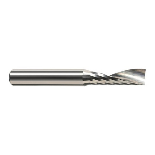 Harvey Tool 51524 | 3/8" Diameter x 3/8" Shank x 1-1/8" LOC x 2-1/2" OAL 1FL Uncoated Carbide Single End Mill