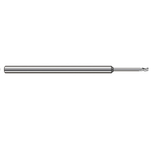 Harvey Tool 861093-C8 | 3/32" Diameter x 1/8" Shank x 9/64" LOC x 2-1/2" OAL 0.0050" Radius 3FL TiB2 Coated Carbide Corner Radius & Corner Chamfer End Mill for Aluminum Alloys Harvey Tool 861093-C8 | 3/32" Diameter x 1/8" Shank x 9/64" LOC x 2-1/2" OAL 0.0050" Radius 3FL TiB2 Coated Carbide Corner Radius & Corner Chamfer End Mill for Aluminum Alloys