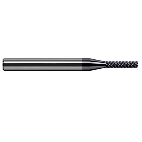 Harvey Tool 882662-C6 | 1/16" Diameter x 1/8" Shank x 0.1860" LOC x 1-1/2" OAL 0.0100" Radius AlTiN Nano Coated Carbide Corner Radius & Corner Chamfer End Mil Harvey Tool 882662-C6 | 1/16" Diameter x 1/8" Shank x 0.1860" LOC x 1-1/2" OAL 0.0100" Radius AlTiN Nano Coated Carbide Corner Radius & Corner Chamfer End Mil