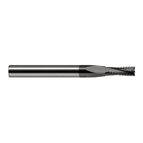 Harvey Tool 969324-C4 | 3/8" Diameter x 3/8" Shank x 1-1/8" LOC x 3" OAL 8FL Amorphous Diamond Coated End Mill for Composites