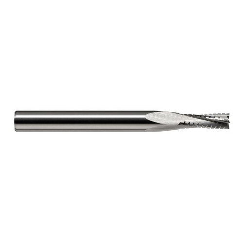 Harvey Tool 969324 | 3/8" Diameter x 3/8" Shank x 1-1/8" LOC x 3" OAL 8FL Uncoated End Mill for Composites