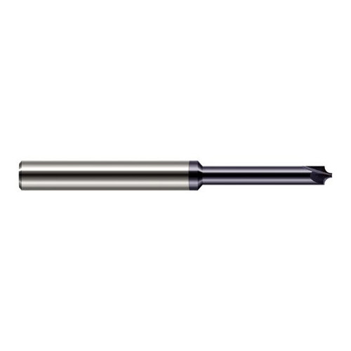 Harvey Tool 992205-C3 | 1/8" Diameter x 1/8" Shank x 1-1/2" OAL 0.0200" Tip Diameter 2FL AlTiN Coated Solid Carbide Single End Corner Rounding End Mill