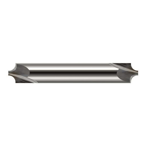 Harvey Tool 17010 | 1/8" Diameter x 1/8" Shank x 1-1/2" OAL 0.0460" Tip Diameter 2FL Uncoated Solid Carbide Double End Corner Rounding End Mill