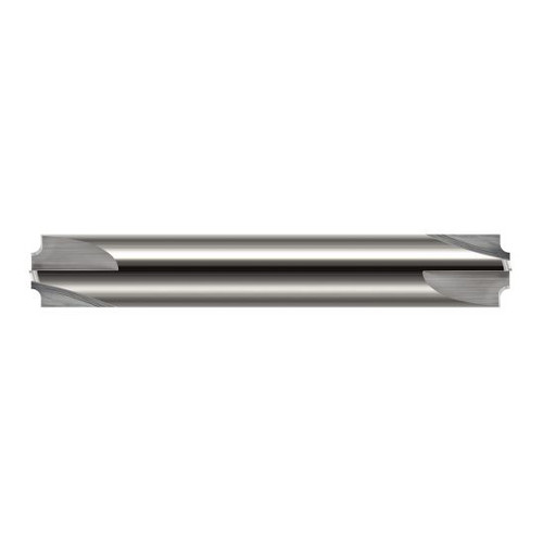 Harvey Tool 21032 | 3/8" Diameter x 3/8" Shank x 2-1/2" OAL 0.2490" Tip Diameter 4FL Uncoated Solid Carbide Double End Corner Rounding End Mill