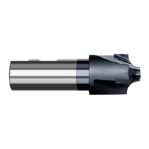 Harvey Tool 45020-C3 | 7/8" Diameter x 7/8" Shank x 3-1/2" OAL 0.4060" Tip Diameter 3FL AlTiN Coated Solid Carbide Single End Corner Rounding End Mill