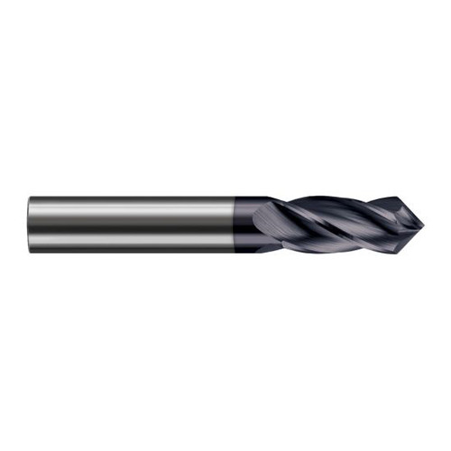 Harvey Tool 865416-C6 | 1/4" Diameter x 1/4" Shank x 3/4" LOC 120 Degree Point Angle 4FL AlTiN Nano Coated Solid Carbide Drill Mill