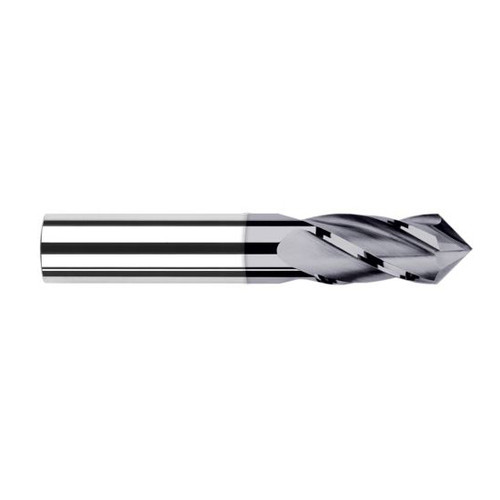 Harvey Tool 15302-C3 | 1/32" Diameter x 1/8" Shank x 3/32" LOC 90 Degree Point Angle 4FL AlTiN Coated Solid Carbide Drill Mill