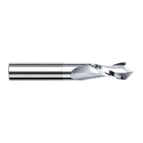 Harvey Tool 72293-C8 | 3/32" Diameter x 1/8" Shank x 3/8" LOC 90 Degree Point Angle 2FL TiB2 Coated Solid Carbide Drill Mill