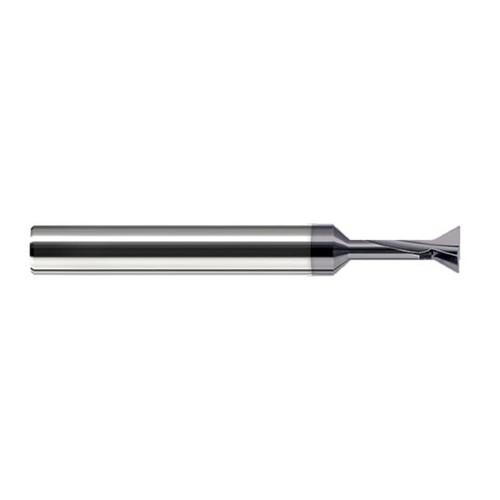 Harvey Tool 884608-C3 | 1/8" Diameter 90 Degree Included Angle AlTiN Coated Solid Carbide Dovetail Cutter
