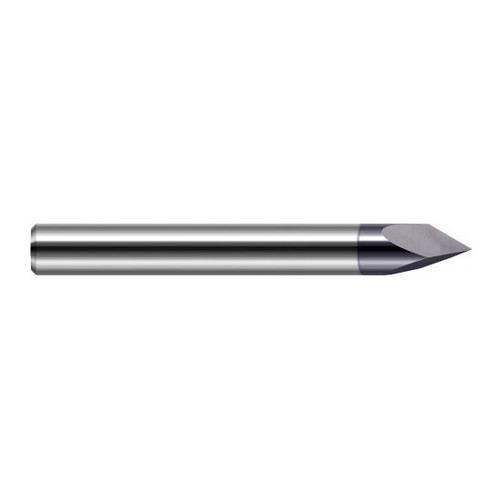 Harvey Tool 842845-C3 | 90 Degree Point Angle 1/8" Shank x 0.0630" LOC x 1-1/2" OAL AlTiN Coated Solid Carbide Pyramid Point Engraving Cutter