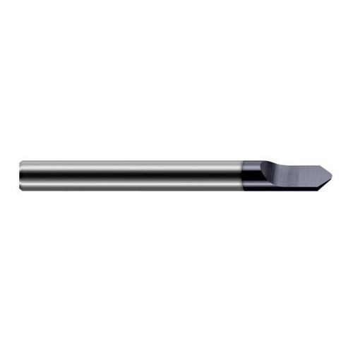 Harvey Tool 946502-C3 | 45 Degree Point Angle 1/8" Shank x 0.1430" LOC x 1-1/2" OAL AlTiN Coated Solid Carbide Radius Point Engraving Cutter