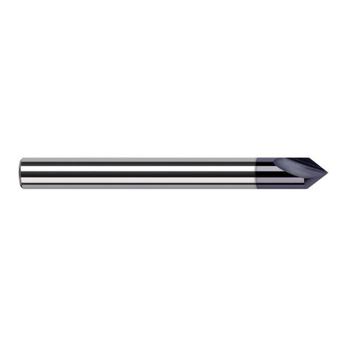 Harvey Tool 914608-C3 | 1/8" Diameter x 1/8" Shank x 0.0610" LOC x 1-1/2" OAL AlTiN Coated Solid Carbide Engraving Cutter Marking Cutter for Ferrous Materials