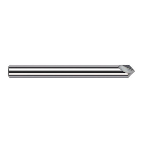 Harvey Tool 993245 | 1/8" Diameter x 1/8" Shank x 0.0620" LOC x 1-1/2" OAL Uncoated Solid Carbide Engraving Cutter Marking Cutter for Non-Ferrous Materials