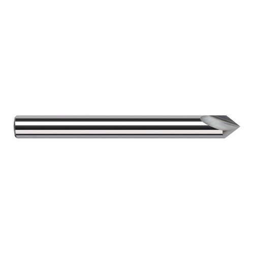 Harvey Tool 957808 | 1/8" Diameter x 1/8" Shank x 0.1040" LOC x 1-1/2" OAL Uncoated Solid Carbide Engraving Cutter Marking Cutter for Ferrous Materials